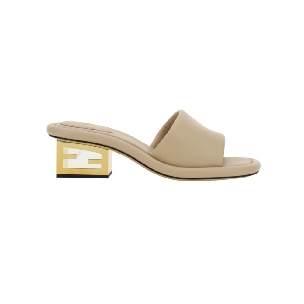 Fendi Baguette Nappa Leather Sandals